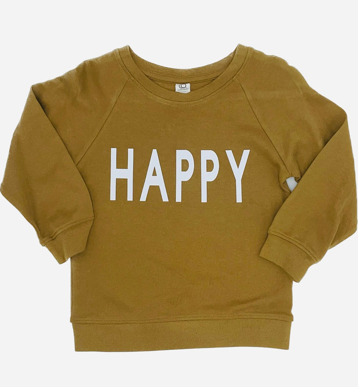 Organic Cotton Long Sleeve Tee || Amber + Happy