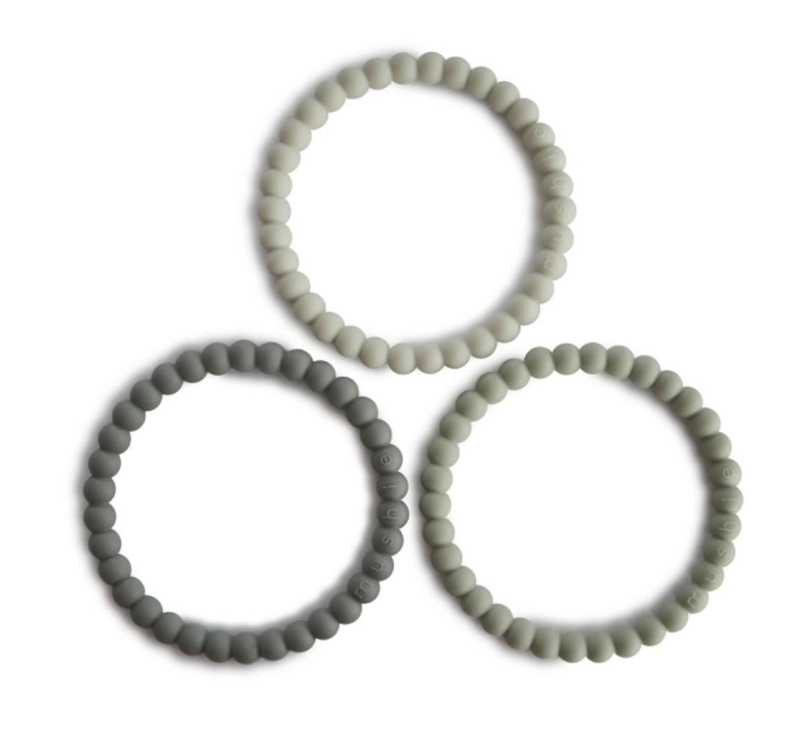 PEARL TEETHING BRACELET || 3-PACK