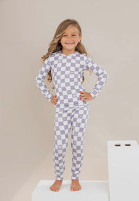 Kids Bamboo Pajamas || Check It Out - Lavender