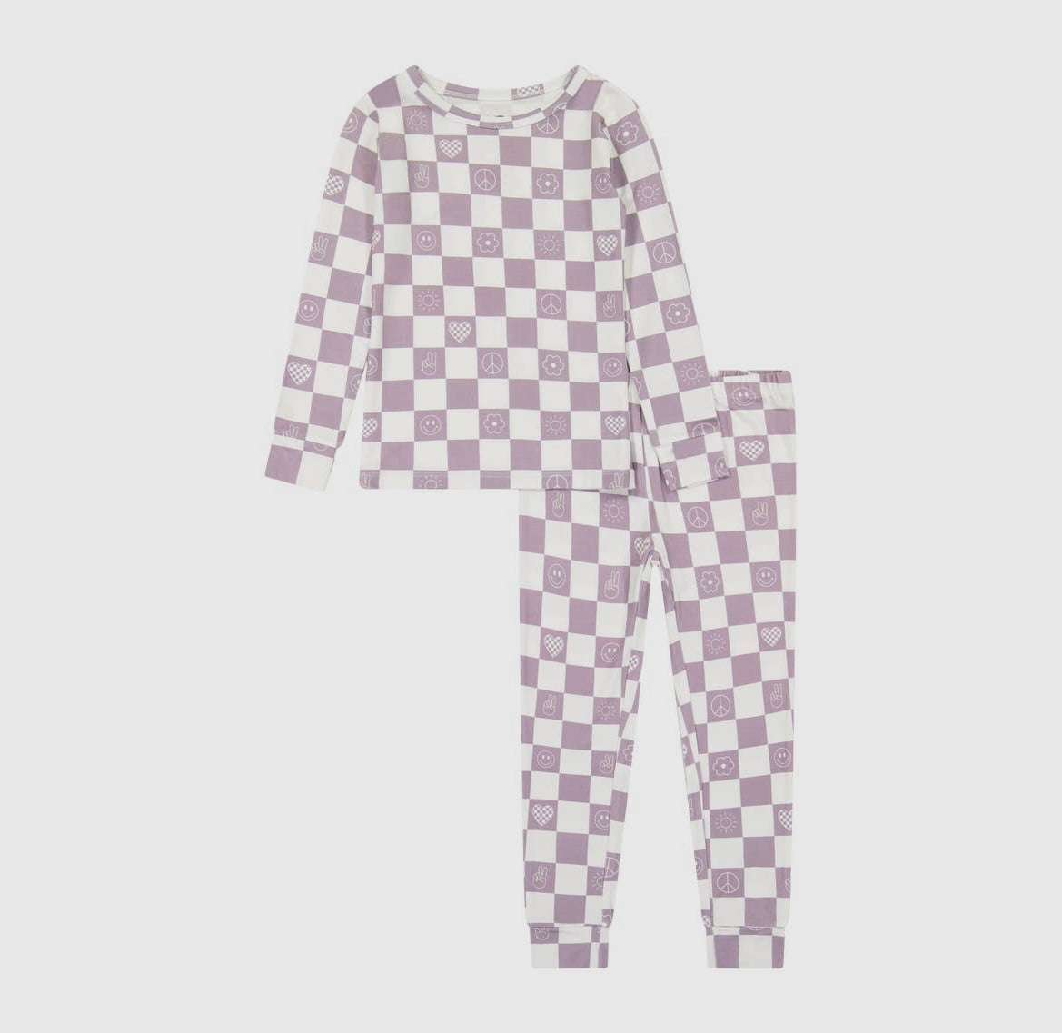 Kids Bamboo Pajamas || Check It Out - Lavender