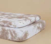 Crib Sheet || Tan Tie Dye