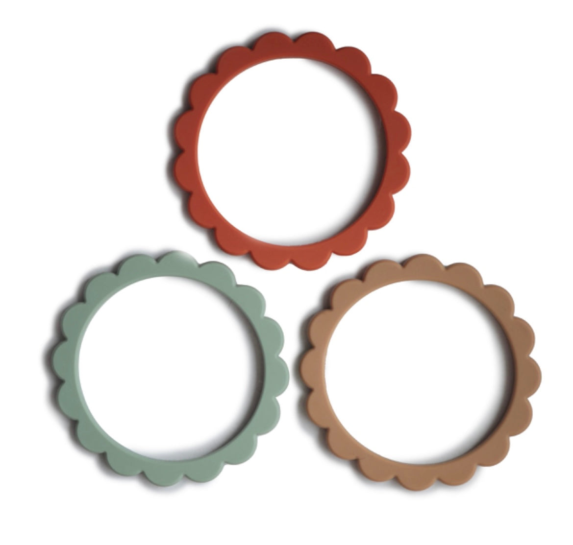 FLOWER TEETHING BRACELET || 3-PACK
