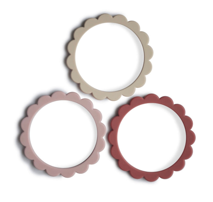 FLOWER TEETHING BRACELET || 3-PACK