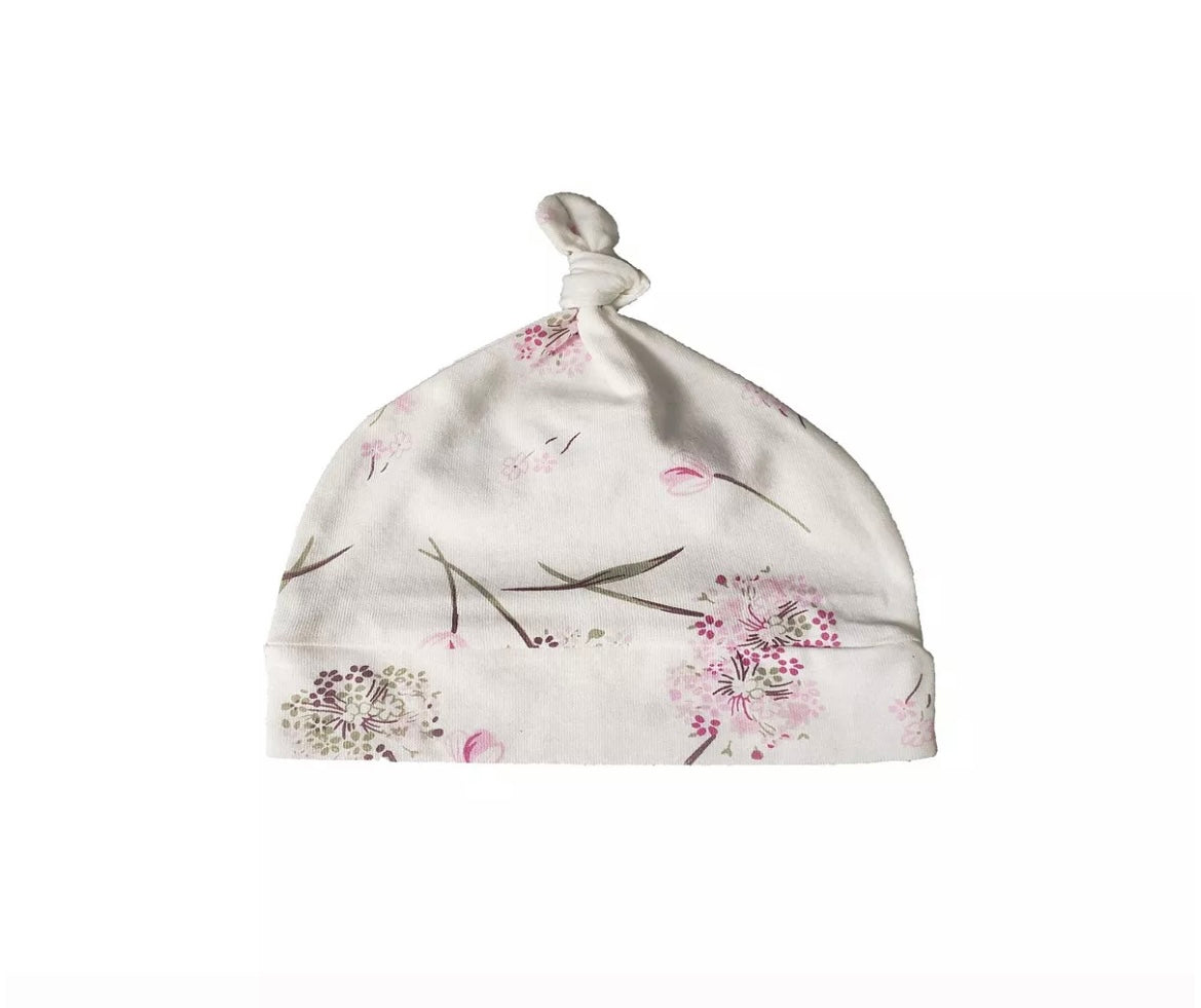Top Knot Hat || Clustered Flowers