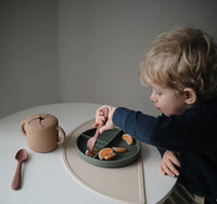 SILICONE SUCTION PLATE || DIVIDED