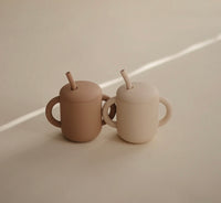 SILICONE TRAINING CUP + STRAW