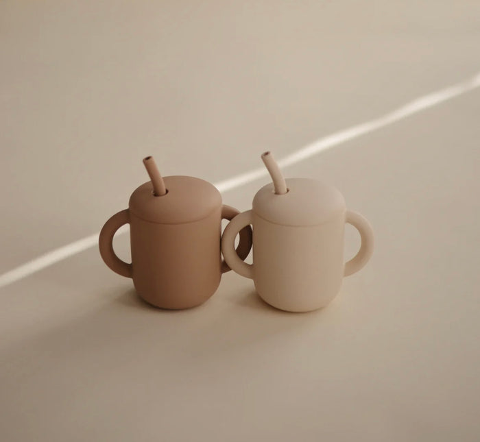 SILICONE TRAINING CUP + STRAW