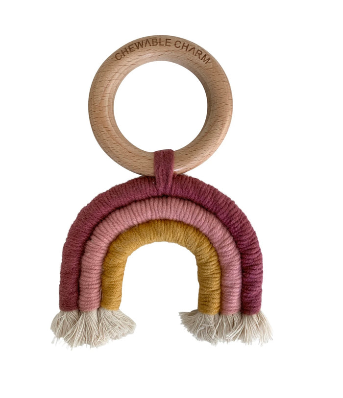 Macrame Rainbow || Berry + Mustard