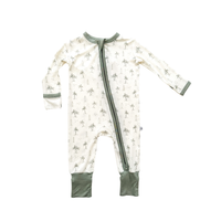 Bamboo Zipper Romper || Palm Beach