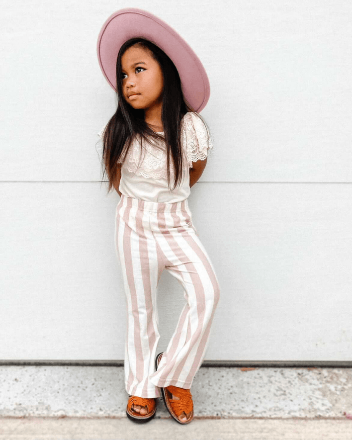 Blakely Boho Bell Bottoms || Peaches 'n Cream Stripes
