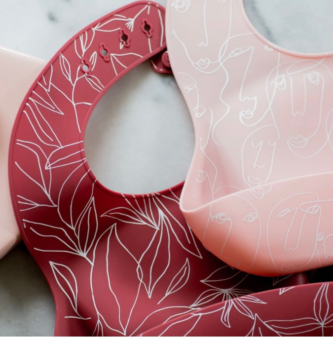 Silicone Baby Bib || Foliage