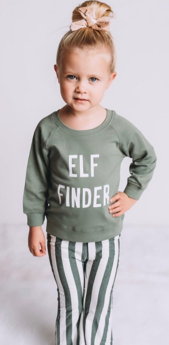 Boho Bell Bottoms || Evergreen Stripe