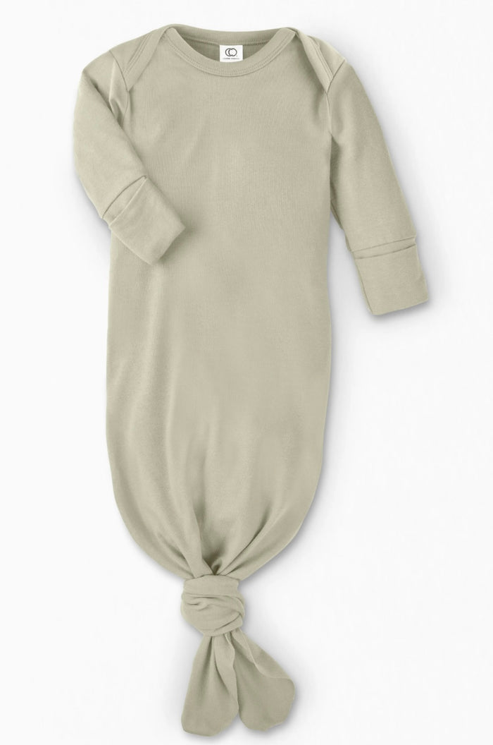 Organic Cotton Knot Gown || Sage