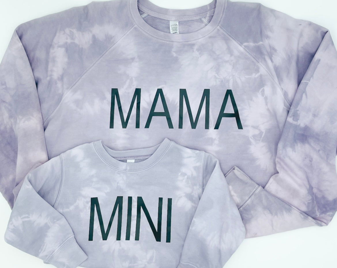 MINI Sweatshirt || Rhapsody Purple Tie Dye