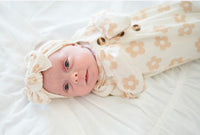 Blush Daisy Bow Headband