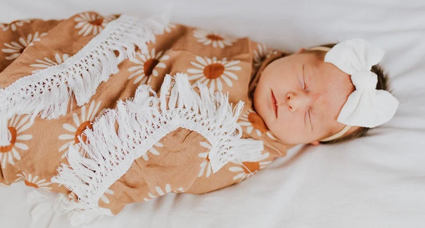 Bamboo Cotton Blanket || Daisy Fringe