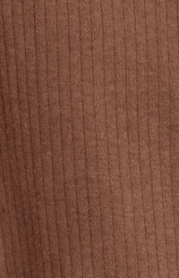 Organic Cotton Long Sleeve Ribbed Jammies || Pecan