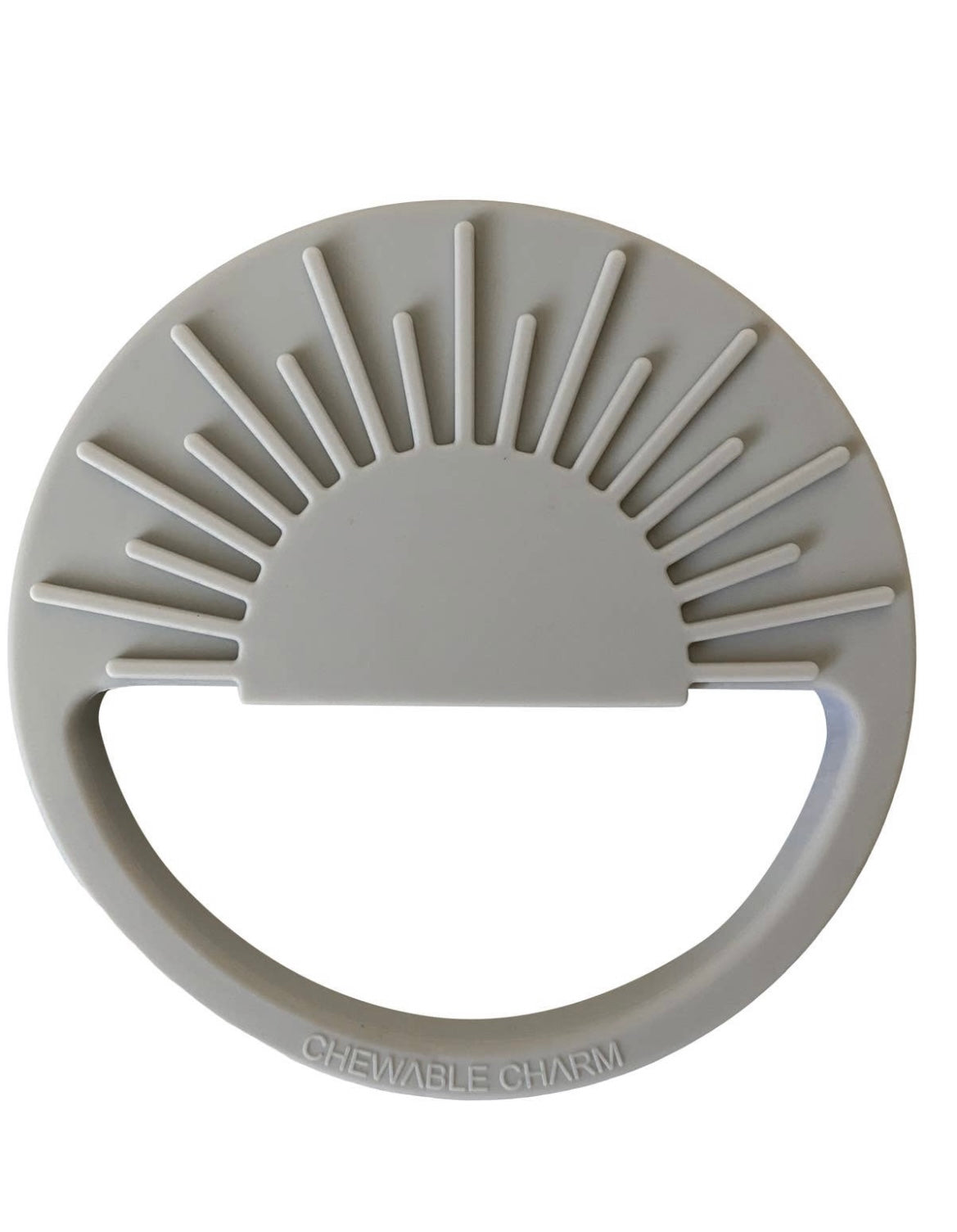 Sun Silicon Teether || Grey