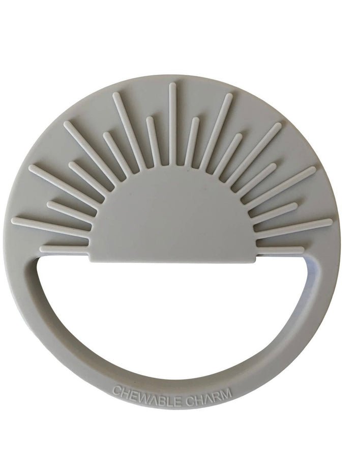 Sun Silicon Teether || Grey