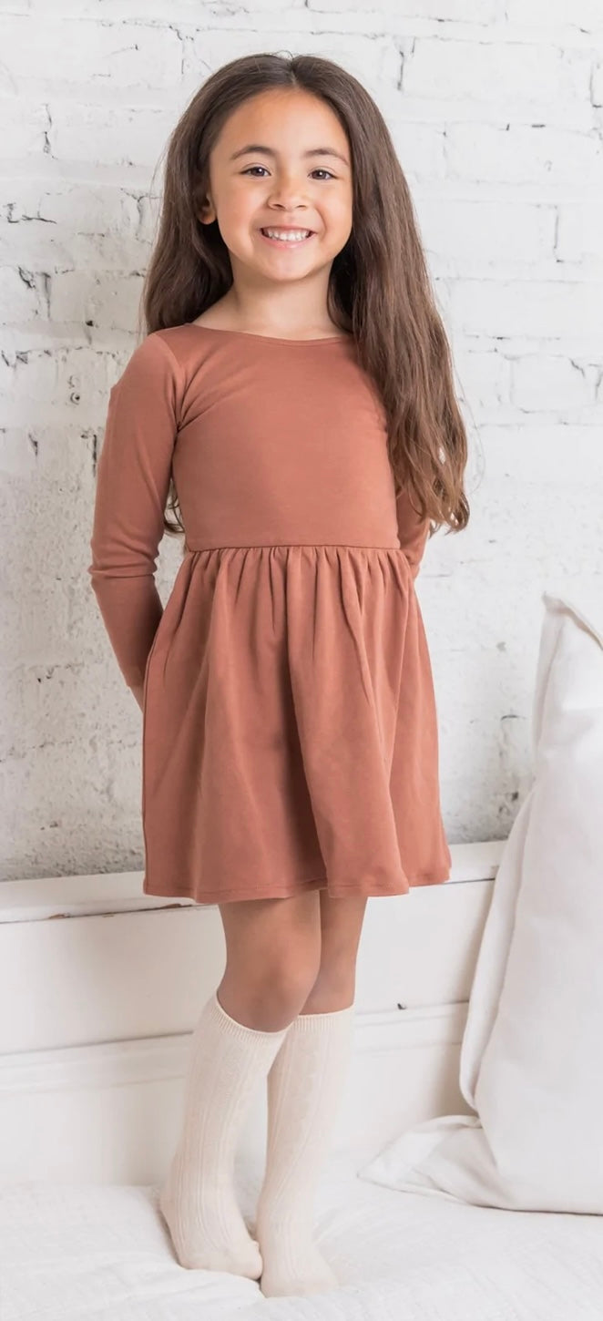 Organic Cotton Stella Swing Dress || Daisy Cedar