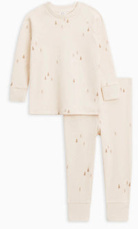 Organic Cotton Long Sleeve Jammies || Alpine + Truffle