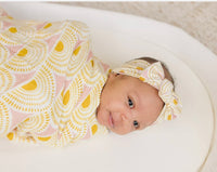 Bamboo Head Wrap Headband || Vintage Sunrise