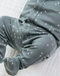 Organic Cotton Footed Sleeper || North Star + Balsam