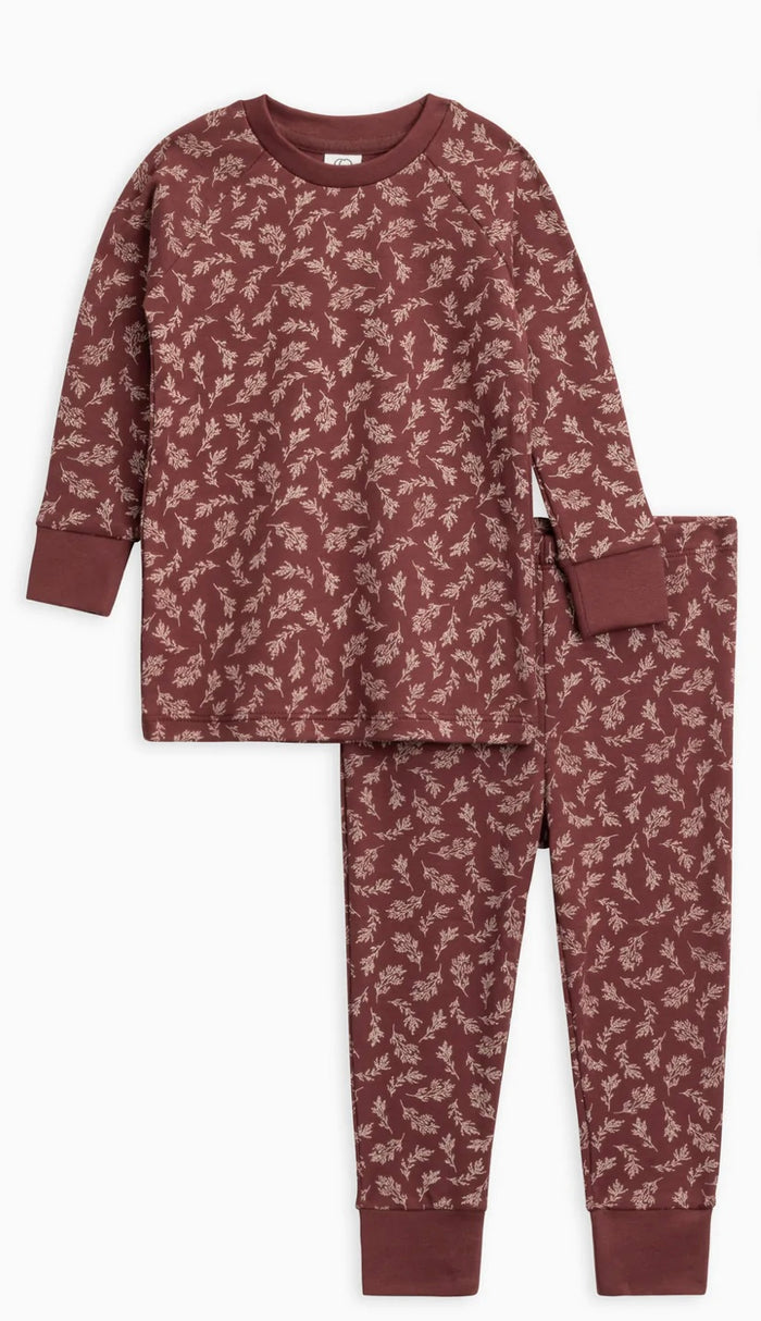 Organic Cotton Long Sleeve Jammies || Veronia Plum