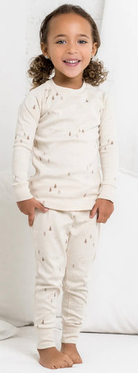 Organic Cotton Long Sleeve Jammies || Alpine + Truffle