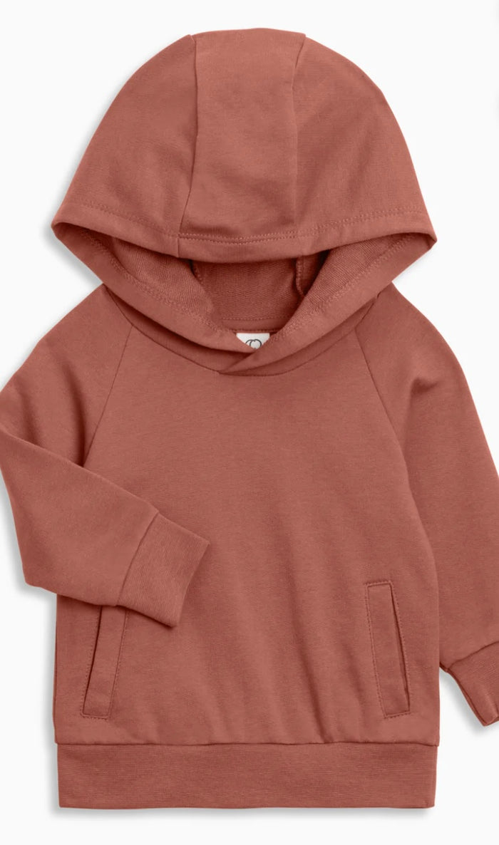 Organic Cotton Ashland Hooded Pullover || Cedar
