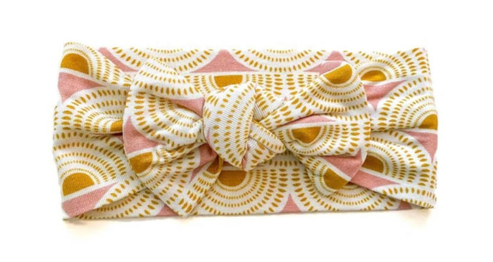 Bamboo Head Wrap Headband || Vintage Sunrise