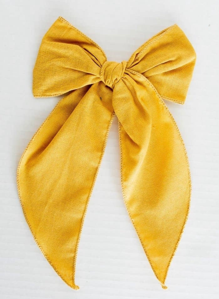Clip Bows || Mustard