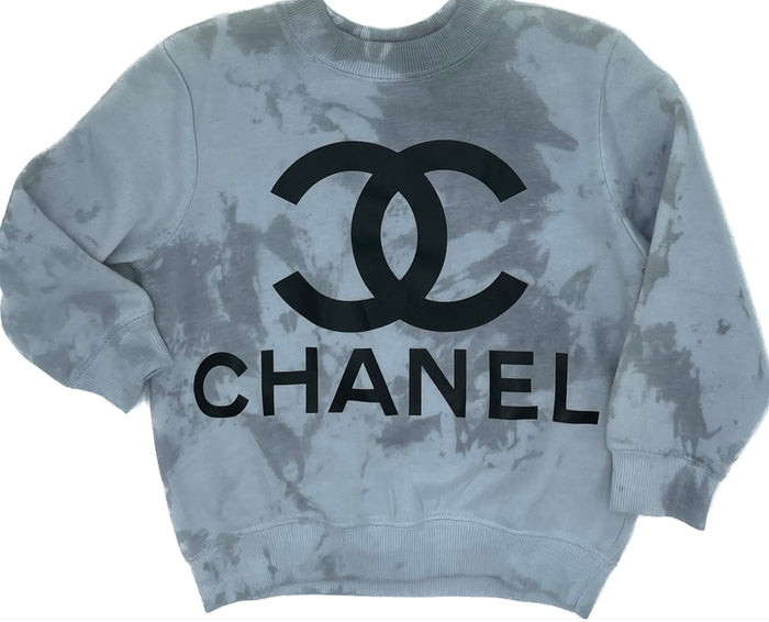 Inspired Sweatshirt || Grey Tie Dye