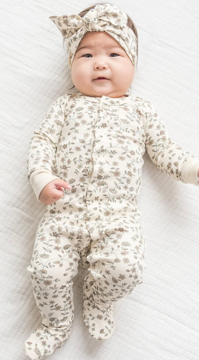Organic Cotton Footed Sleeper || Pip Vine + Truffle