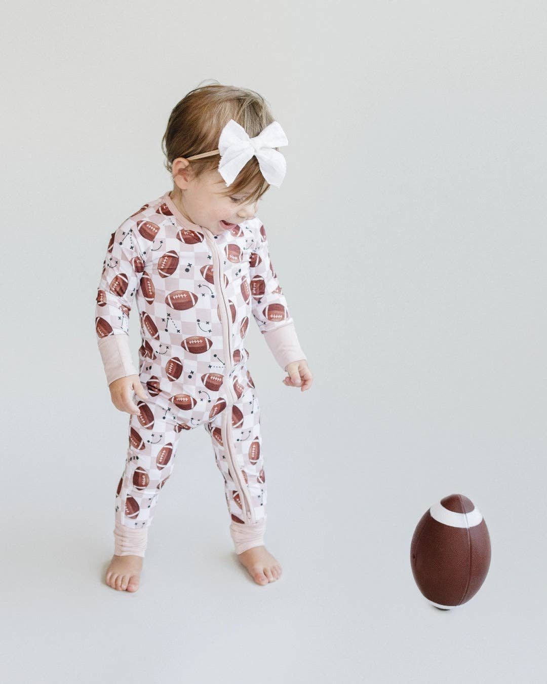 Bamboo Zip Romper | Game Day: 12-18M