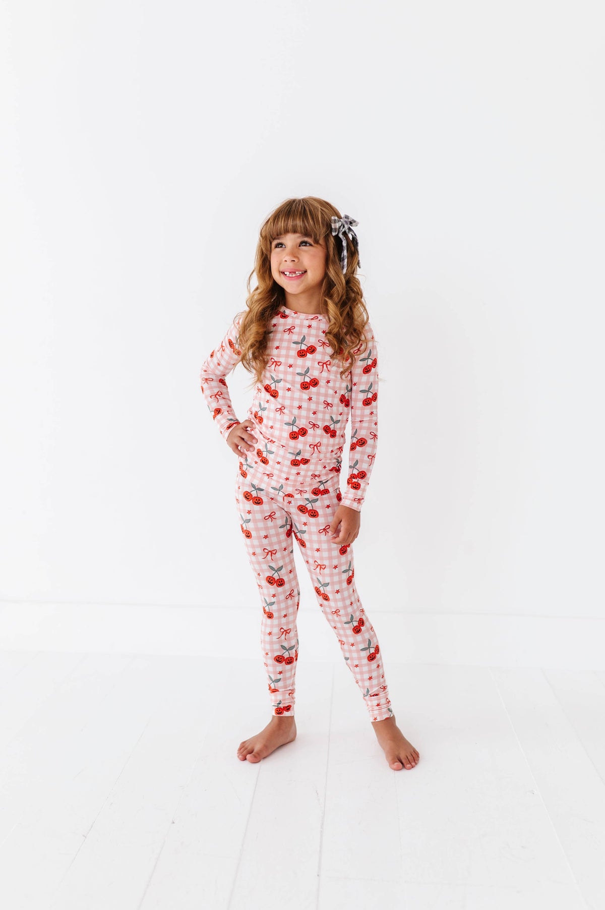 Pumpkin Cherry Kids Pajamas: 7/8Y