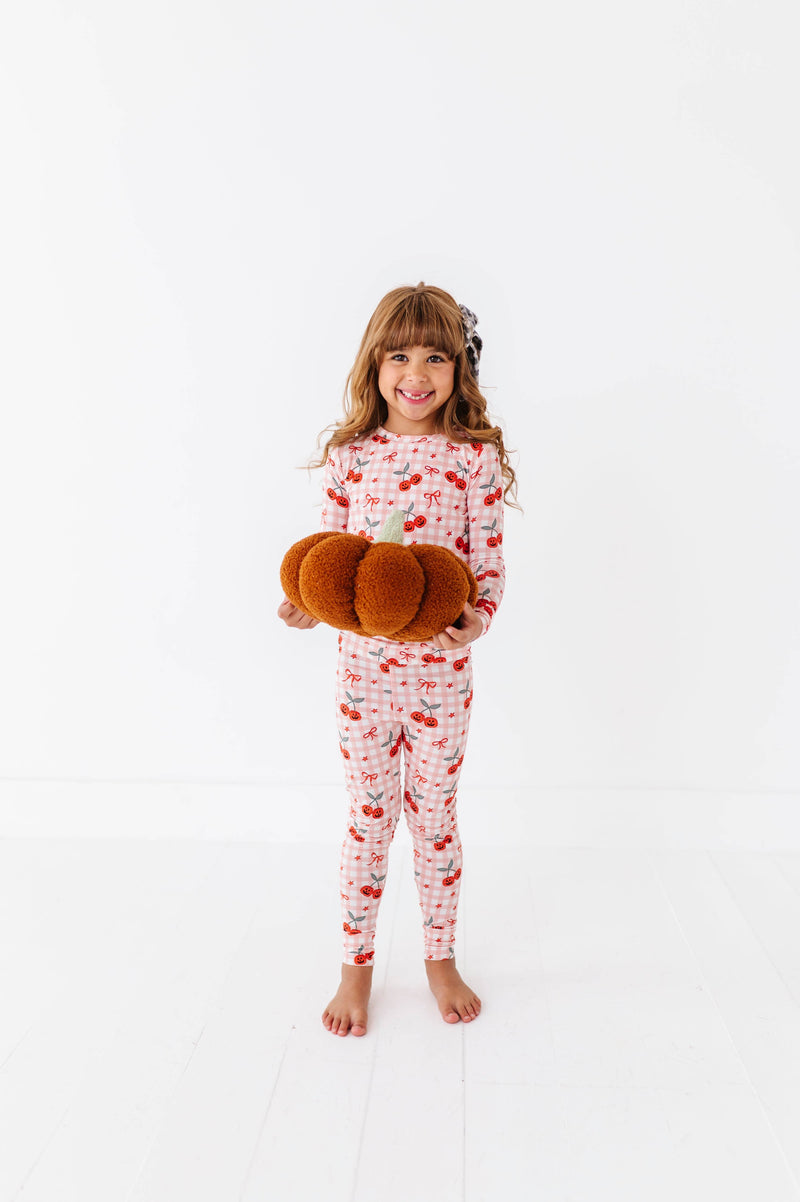 Pumpkin Cherry Kids Pajamas: 7/8Y