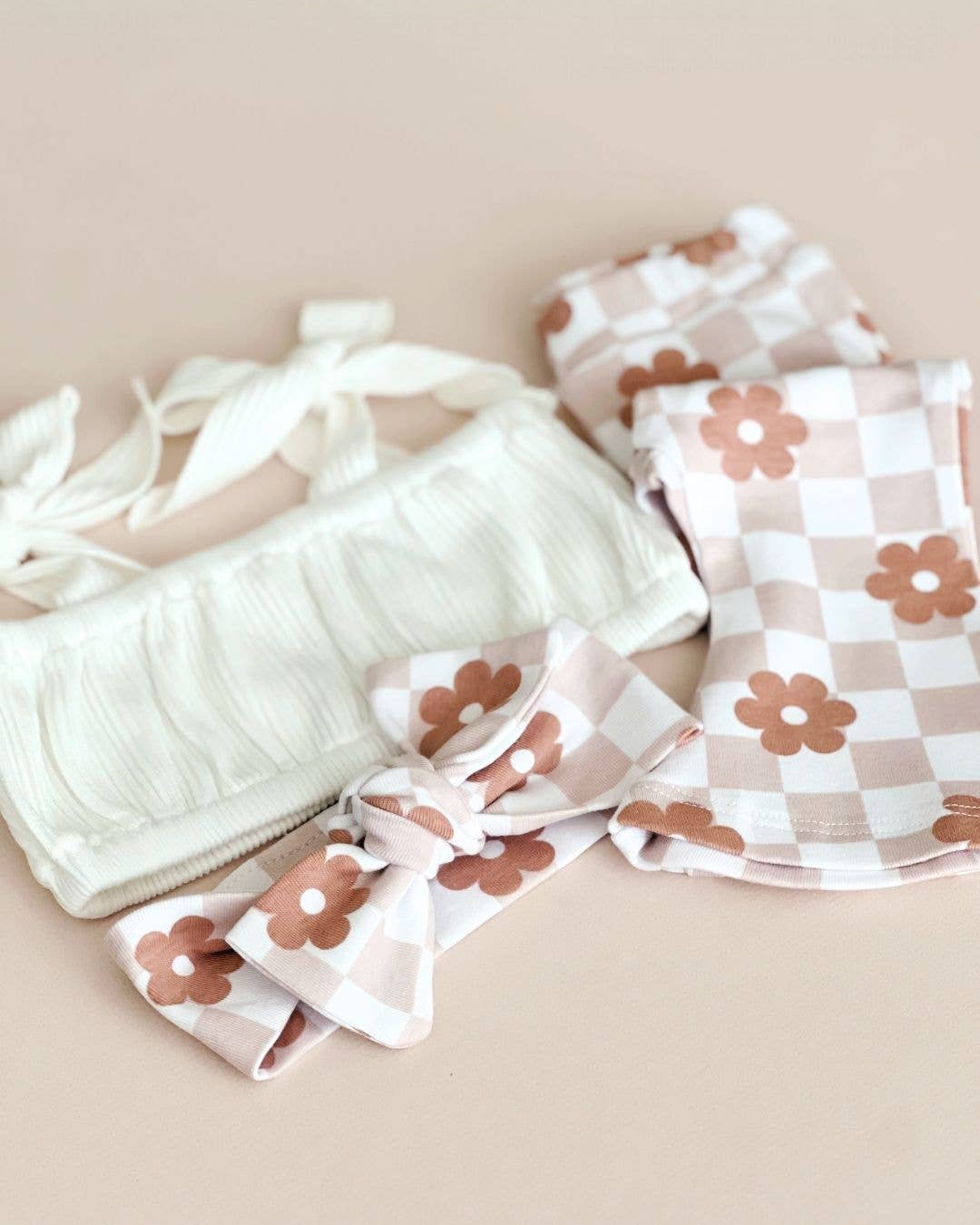 Flare Set | Latte Daisy: 0-3M