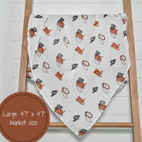 Baby Muslin Swaddle Blanket 47x47  Better In Boots