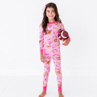 On Game Days We Wear Pink Kid Pajamas: 2T