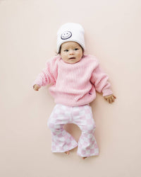 Chunky Knit Sweater | Pink: 4-5T