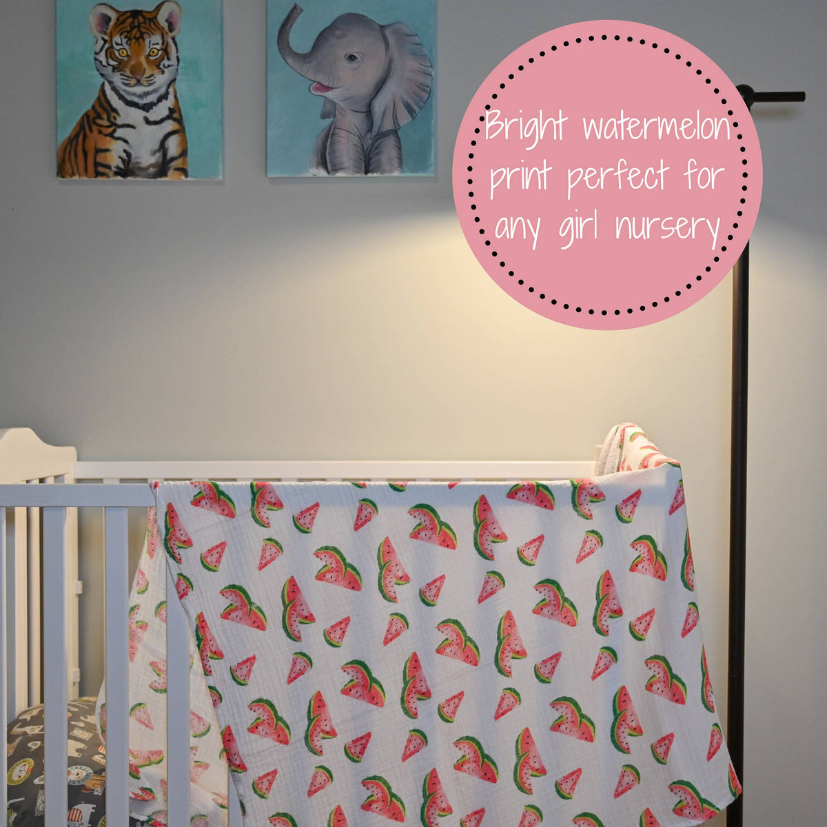 Baby Muslin Swaddle Blanket 47x47 One In A Melon