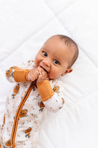 Pigskin Pals Convertible Footies: 6-12 Months