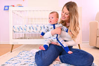 Bamboo Baby Convertible Zipper Pajama Sharks: 6-12 months