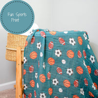 Baby Muslin Swaddle Blanket 47x47 Little Boos