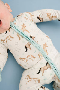 Prairie Gallop Bamboo Sleeper: 0-3M