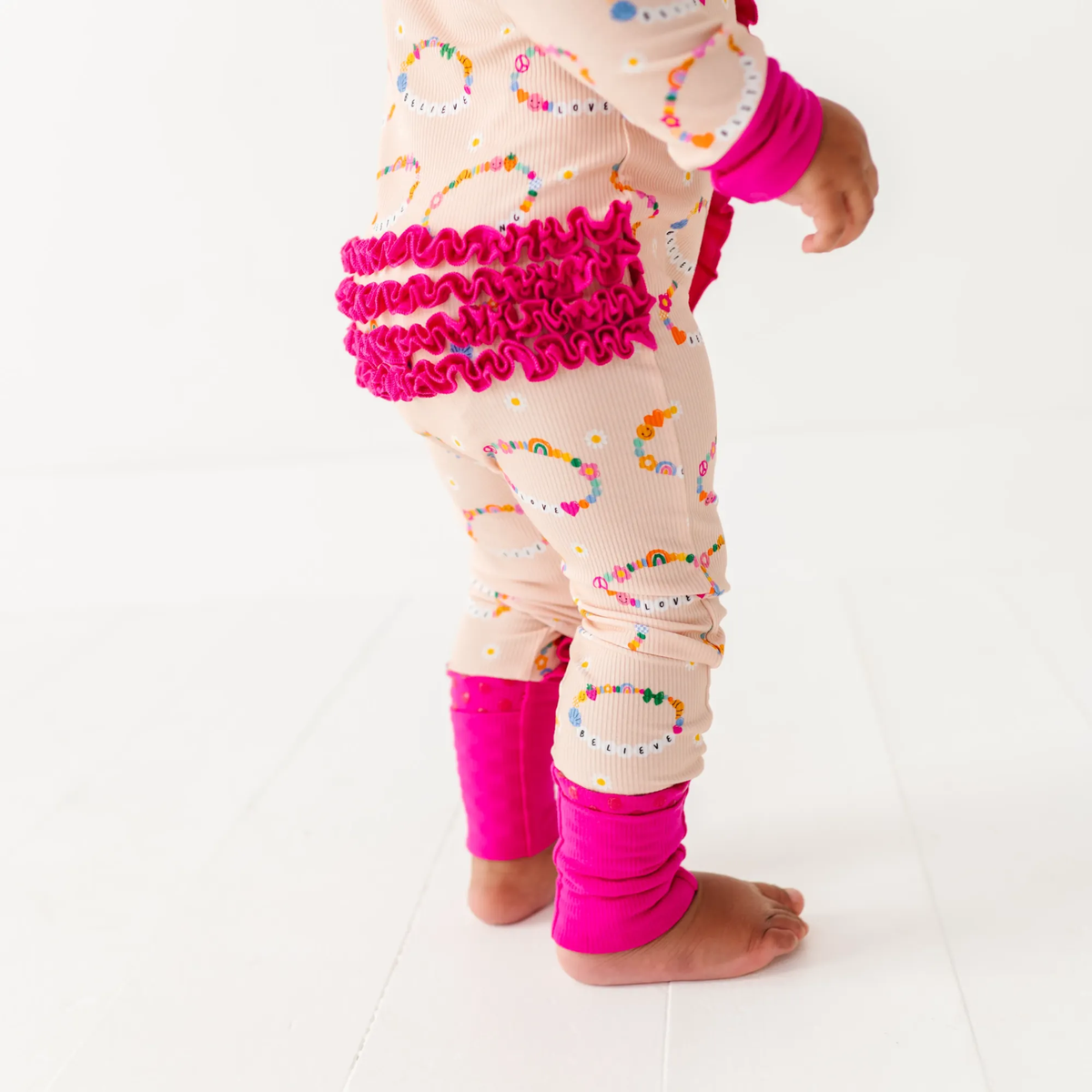 In My Bestie Era Ribbed Convertible Footies: 2T