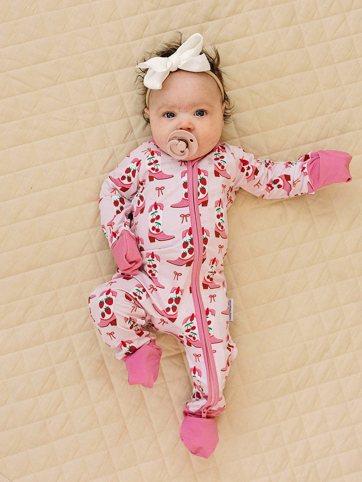 Bamboo Zip Romper | Bootsberry Cowgirl: 12-18M