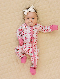 Bamboo Zip Romper | Bootsberry Cowgirl: 6-12M