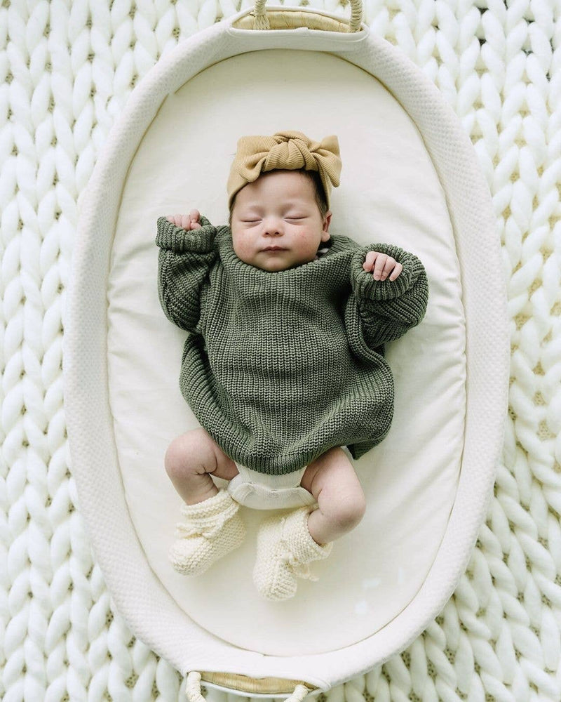 Chunky Knit Sweater | Green: 12-24M